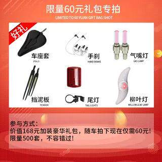 森拓自行车配件-挡泥板-座套-前后双v刹-尾灯--夜骑安全