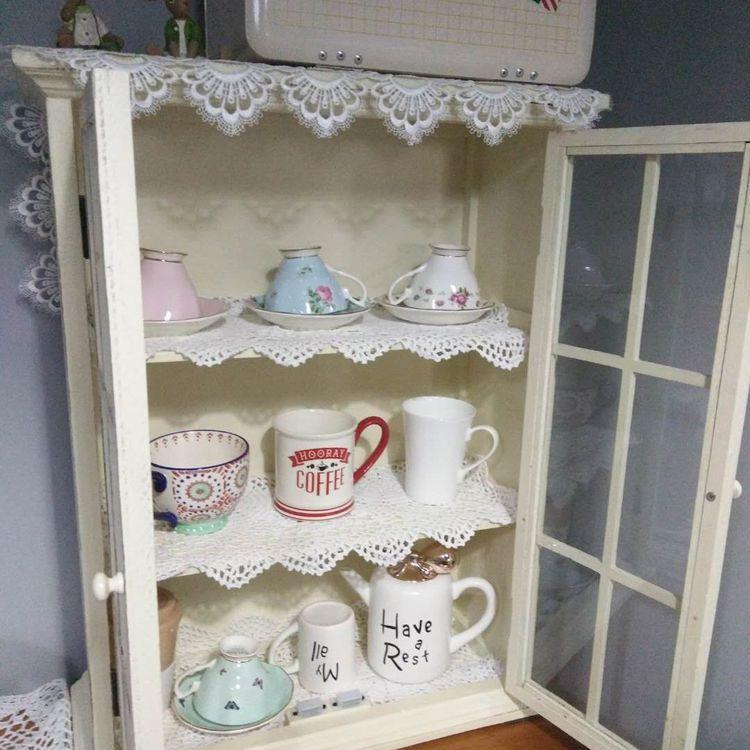美式实木玻璃门壁柜复古做旧厨房墙上吊柜桌面杯碟收纳柜乡村家用