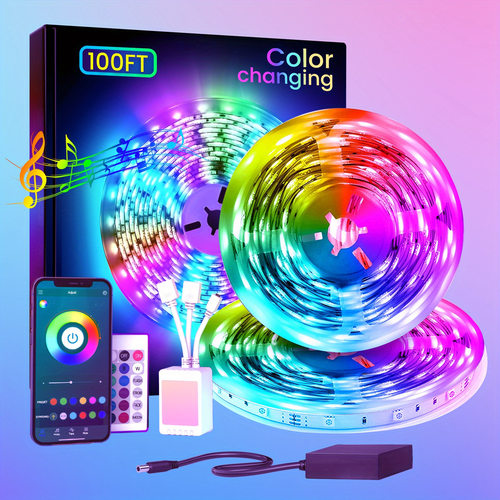 100ft 30m led Light Strip Power Light Strip with App智能灯带