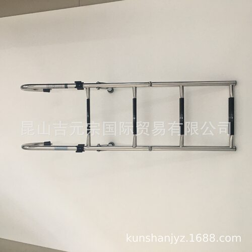 4节不锈钢船用下水梯挂梯折叠梯登船梯船侧梯船尾梯游艇船用五金