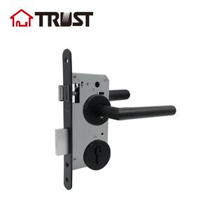 华信TH003BL黑色不锈钢防盗分体锁门锁室内静音锁房间执手锁