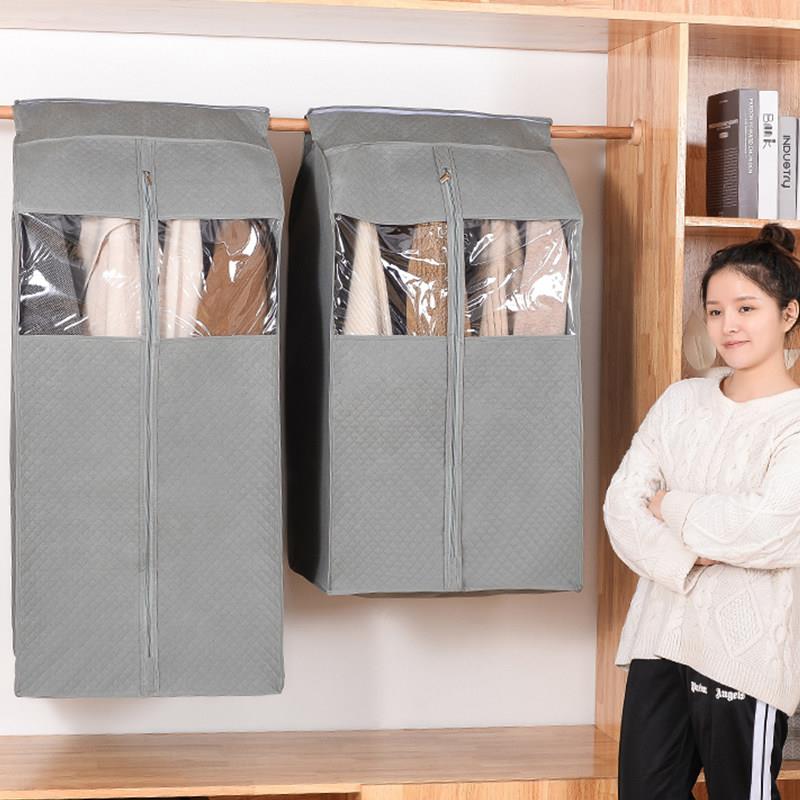 衣服防尘罩衣罩挂式家用西装收纳袋立体防尘套衣物防尘袋大衣挂袋