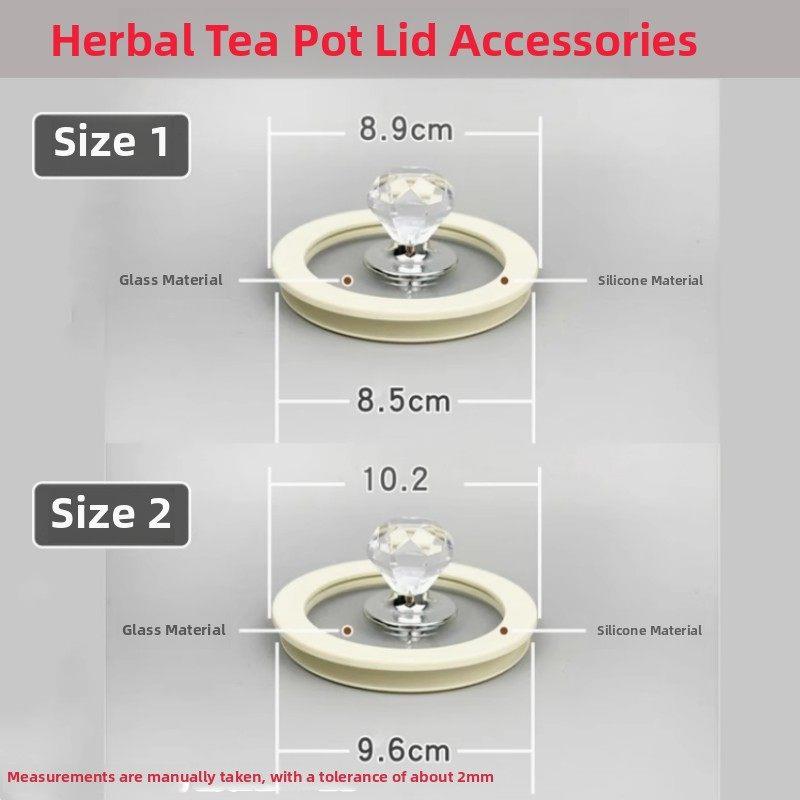 玻璃茶壶盖配件杯盖玻璃盖迷你壶上盖小直径花茶壶电水壶盖