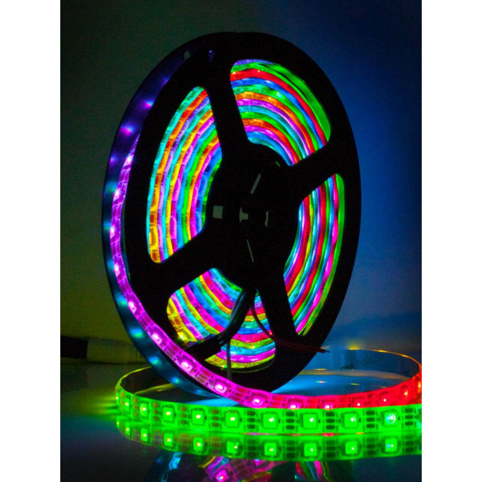 WS2812B全彩LED灯条金线5V可编程5050RGB内置IC灯珠幻彩贴片灯带
