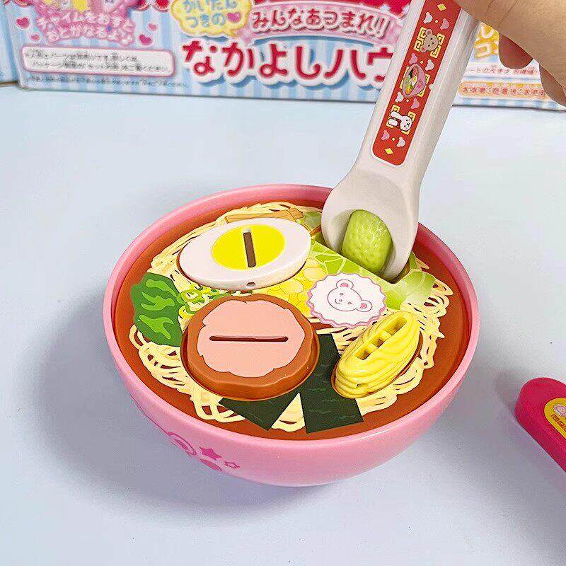 拉面喂食玩具套装布丁仿真食物玩具配件儿童过家家创意解压小玩具