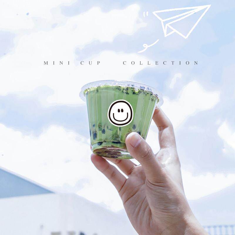 180ml迷你mini奶茶塑料杯咖啡杯蛋糕杯子透明甜品dirty外带杯带盖