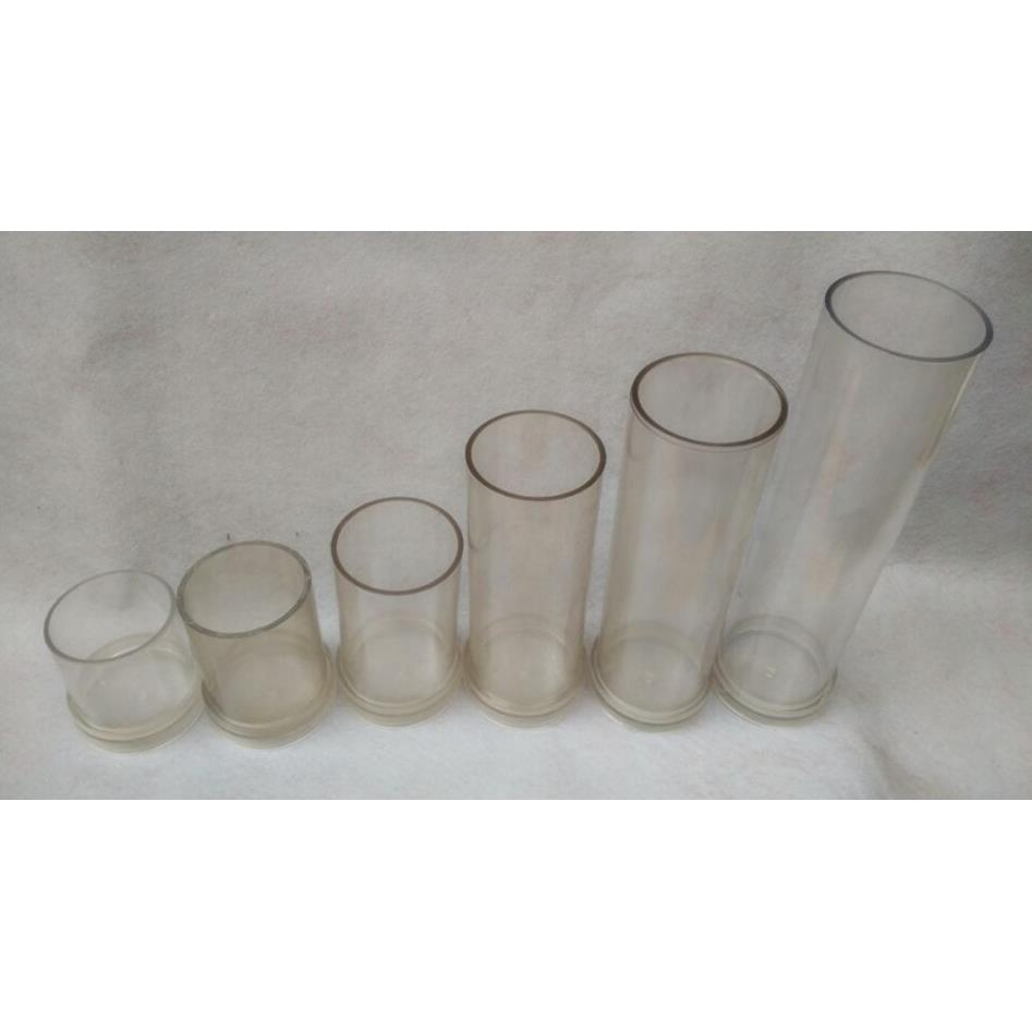 蜡烛模具香薰平顶8cm直径各种高度手工diy材料自制作亚克力pc模型