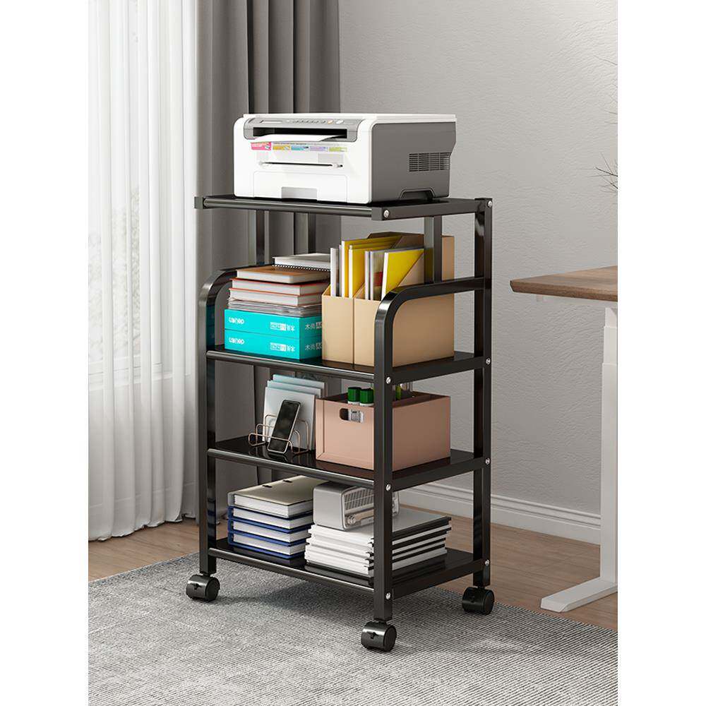 打印机架落地式可移动办公储物柜多层工作站计算机主机箱支架