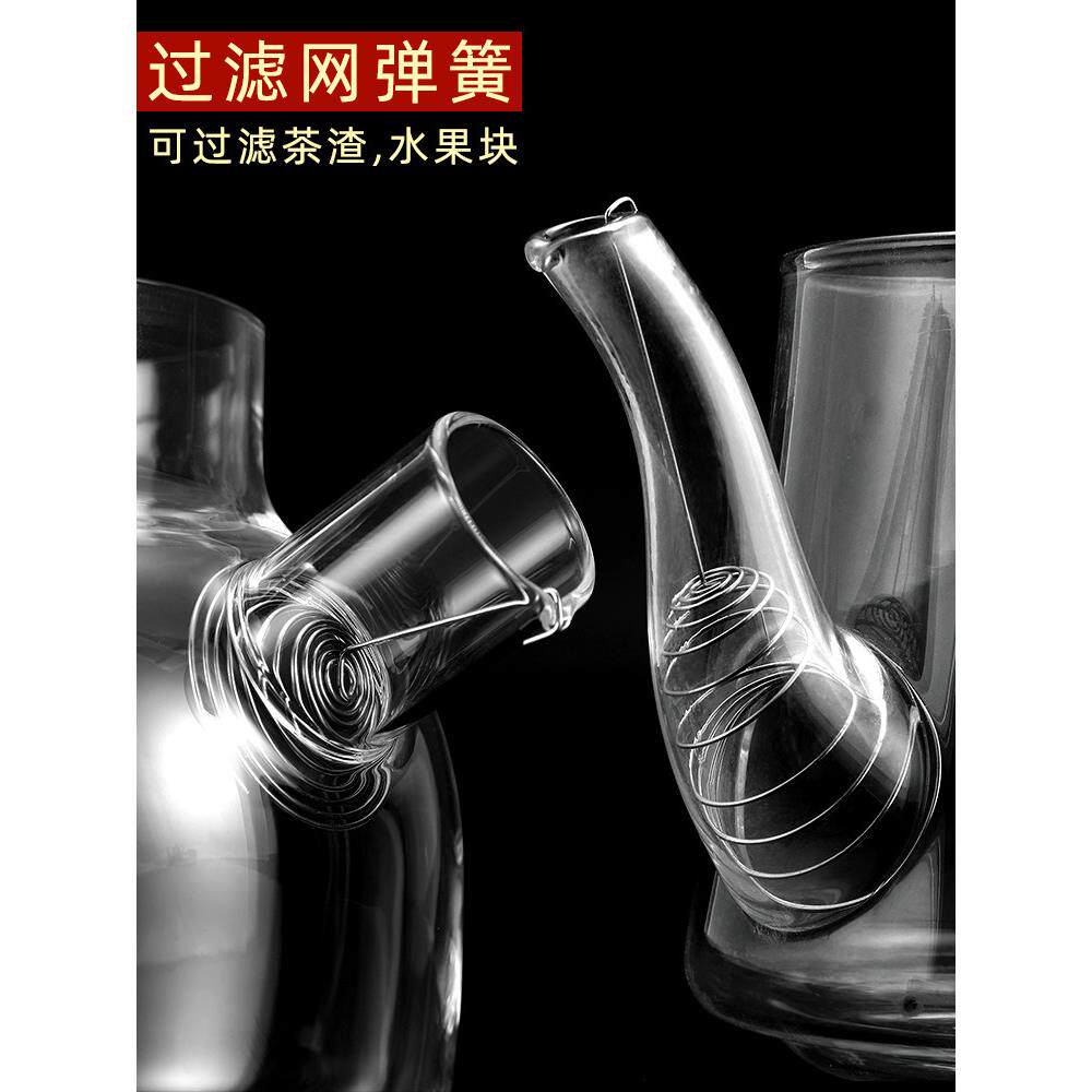 玻璃茶壶嘴过滤网弹簧内置代替茶滤配件不锈钢弹簧内胆金属网水壶