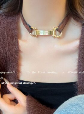 项圈金属choker轻奢风潮y2k项链