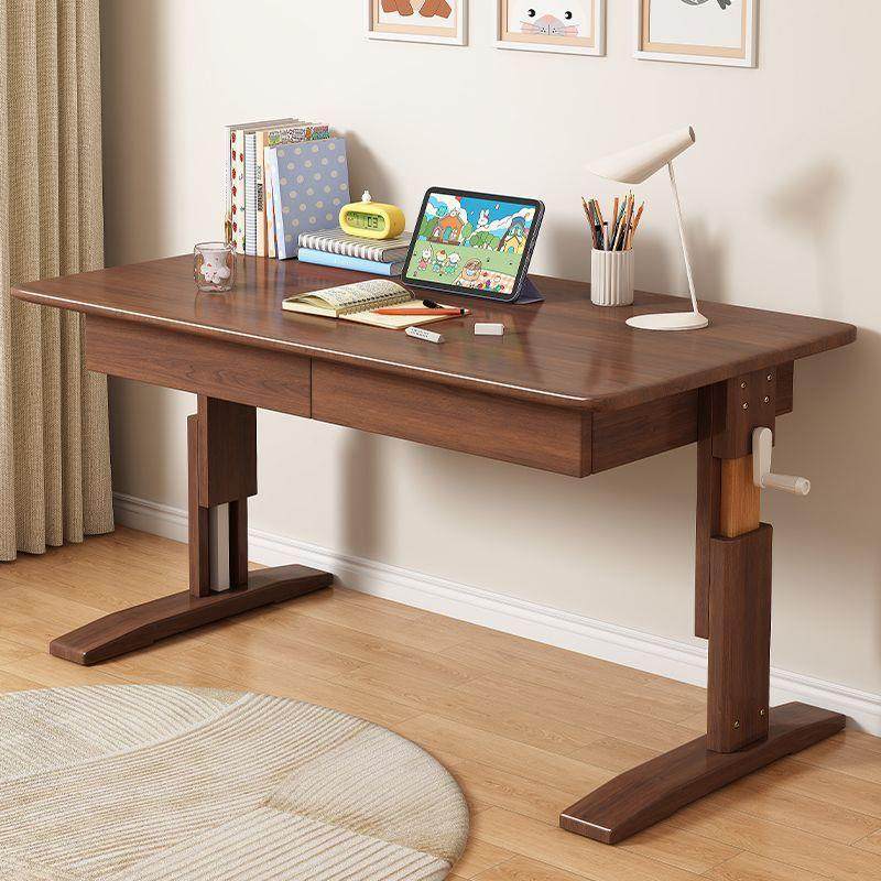实木儿童学习桌书桌家用可升降桌子电脑桌课桌椅套装小学生写字桌