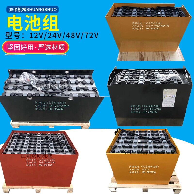 合力杭叉林德TCM永恒力西林柳工诺力中力电动叉车蓄电池组电瓶48V图片