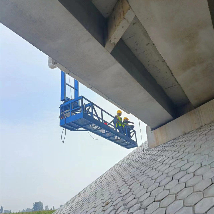 路邦机械设备电动排水管台车护栏外侧可旋转吊篮