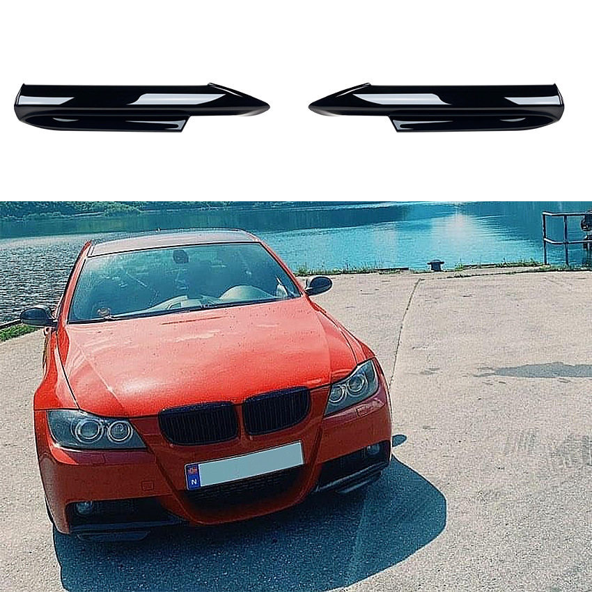 适用宝马3系E90包角E91包角 M-Tech 320i 330i 前杠前包角 05-08