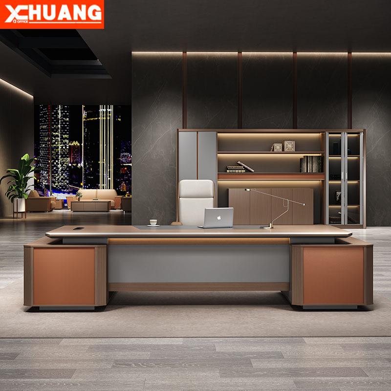 老板办公桌大气烤漆办公室家具班台书桌总经理主管桌现代办公家具