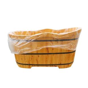 加厚一次性泡澡袋浴套小孩老人洗澡木盆折叠长方形木桶一次性薄膜