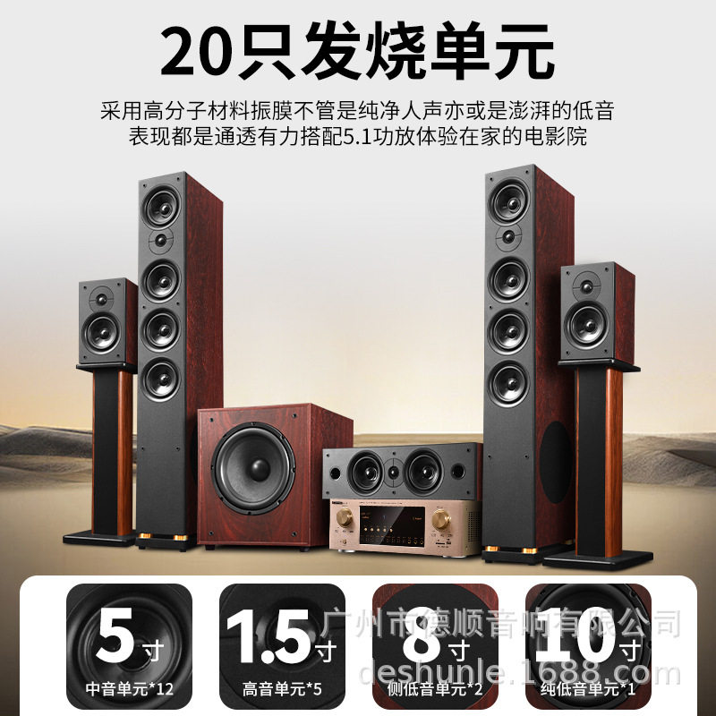 DMSEINCJY-5505.1家庭影院音响套装功放室内KTV音箱批发家庭版
