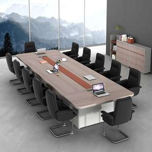 YOREN友仁会议桌长桌简约现代办公家具办公室桌椅组合接待洽谈桌