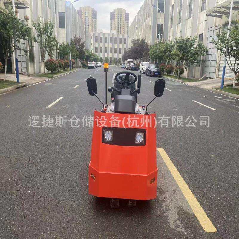 电动座驾式牵引车4吨三支点四轮牵引挂车头工厂区拉货运输牵引车