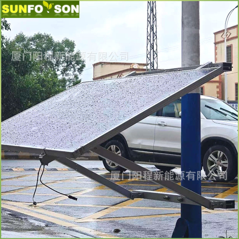 铝架可调角度太阳能板支架光伏路灯杆安装固定架厂家图片