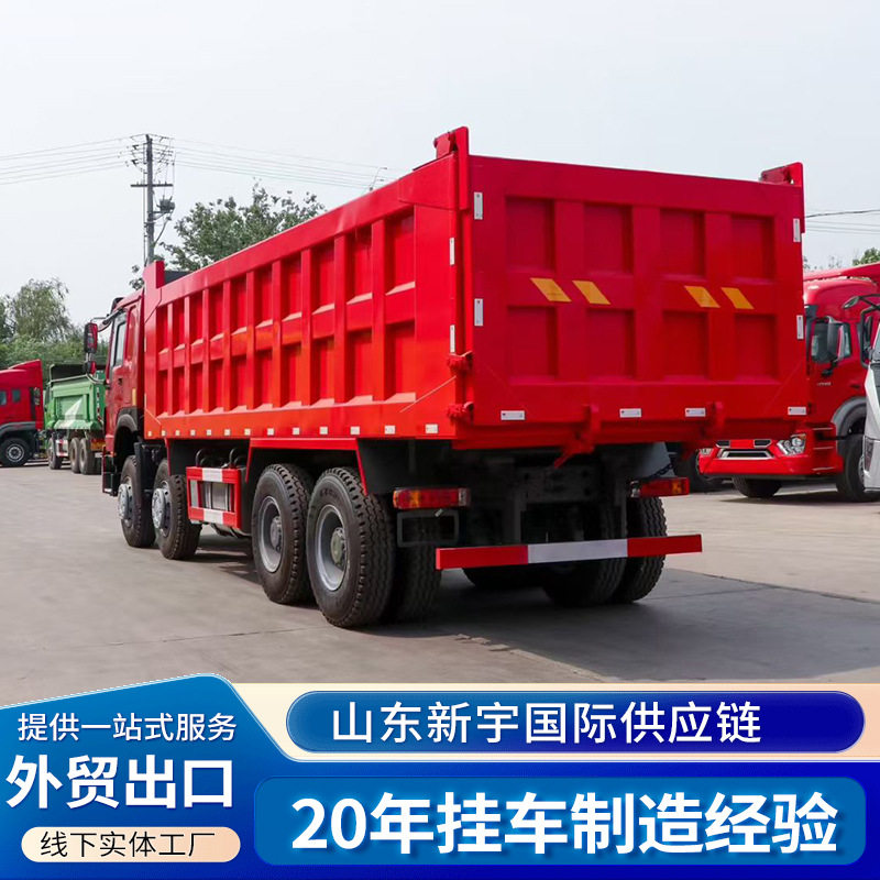 中国重汽SINOTRUCK豪沃10轮自卸车卡车出口371马力自卸工程车