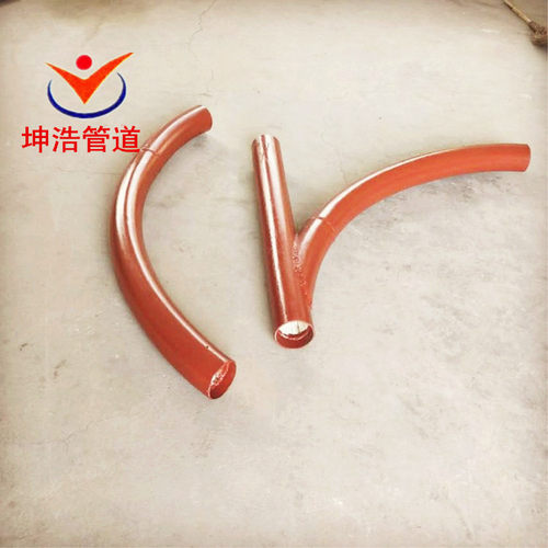 选煤厂陶瓷耐磨管道90°耐腐蚀耐磨陶瓷弯头质优价廉