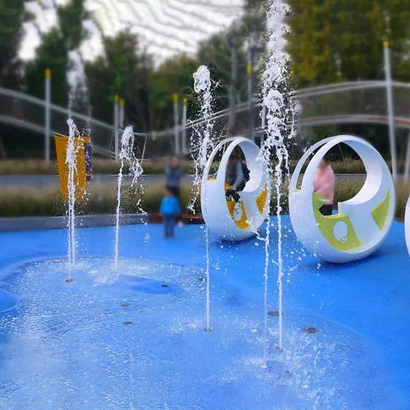 户外大型景观加湿器脚蹬喷水独轮车智慧公园虚拟骑行竞速喷泉车