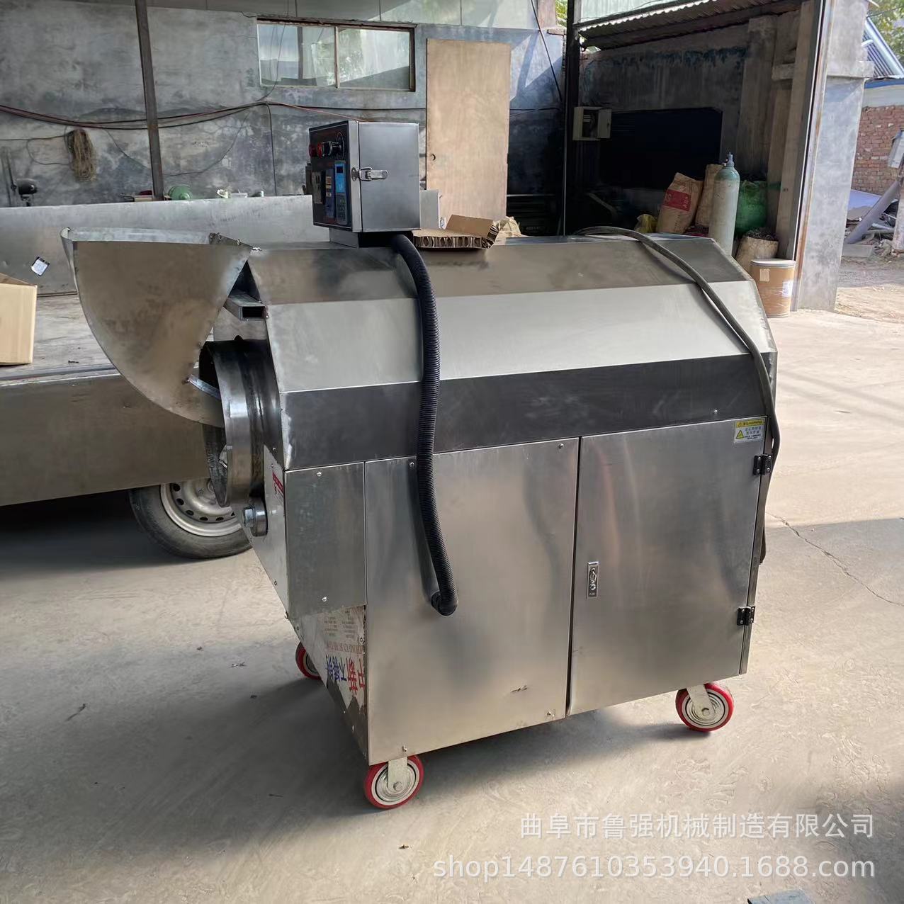 不锈钢滚筒电加热炒料机小型炒瓜子机器厂家