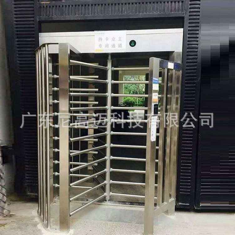 海南小区三翼电动旋转辊闸门 宁波不锈钢栅栏防尾随闸机 全高转闸