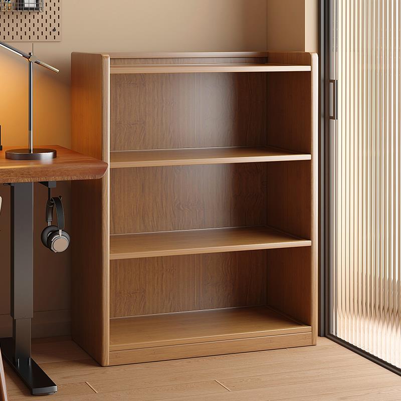 书架落地置物架一体靠墙窄柜子简易储物柜家用客厅书柜收纳展示美