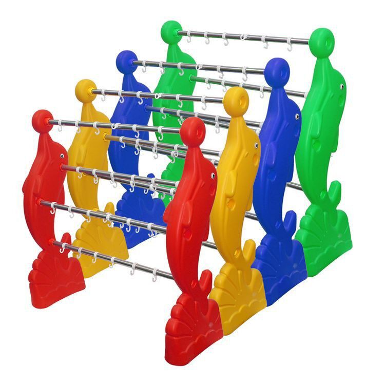 幼儿园毛巾架塑料海豚毛巾架 不锈钢管毛巾架 长颈鹿毛巾架加厚