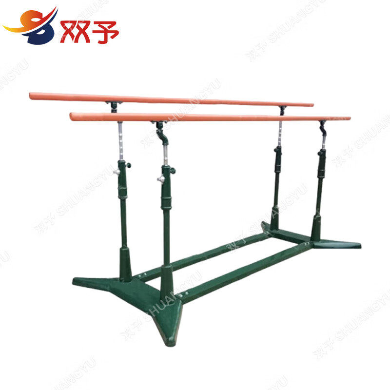 双予双杠健身加重训练器材户外高度可调节燕尾绿色厂家直销