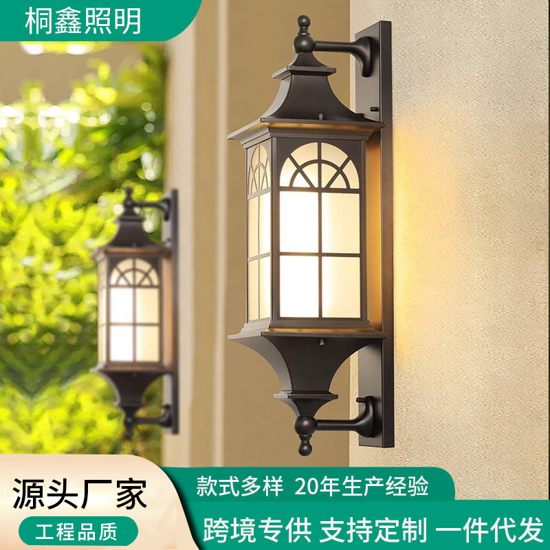 户外壁灯防水室外别墅照明大门柱子壁挂灯外墙墙壁灯新中式庭院灯