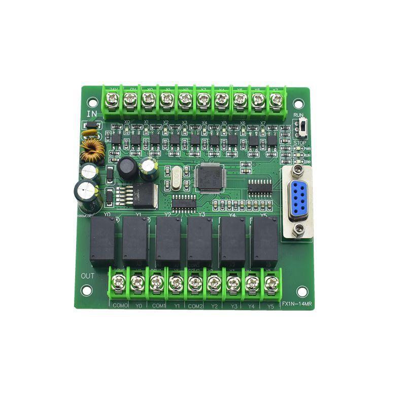 询~plc工控板简易小型板式fx1n-10/14/20mr/mt可编程控制器国产RS