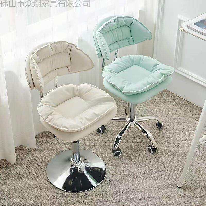 美甲桌椅吧台椅子顾客椅升降滑轮转椅美甲师椅子凳美睫化妆椅