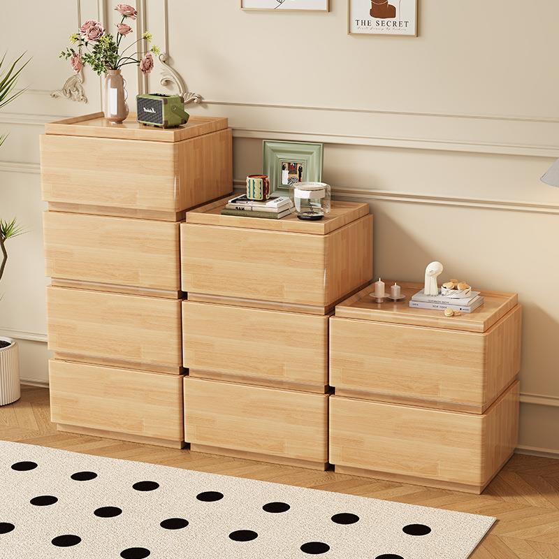 实木组合斗柜家用卧室收纳柜客厅靠墙落地储物柜简约现代置物斗柜