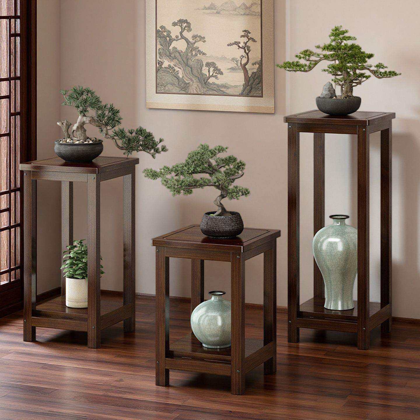 当天发电视柜摆设花架中式花台家用落地式室内置物架客厅沙发边几,畜牧/养殖物资,畜牧/养殖器械,淘宝优惠券,粉丝福利购,淘宝优惠卷