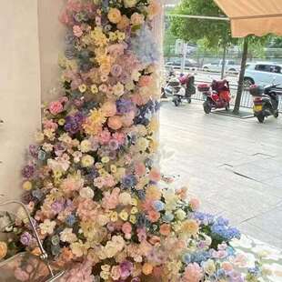 花园造景仿真花莫奈装饰网红打卡婚礼森系装饰摄影出片仿真假花