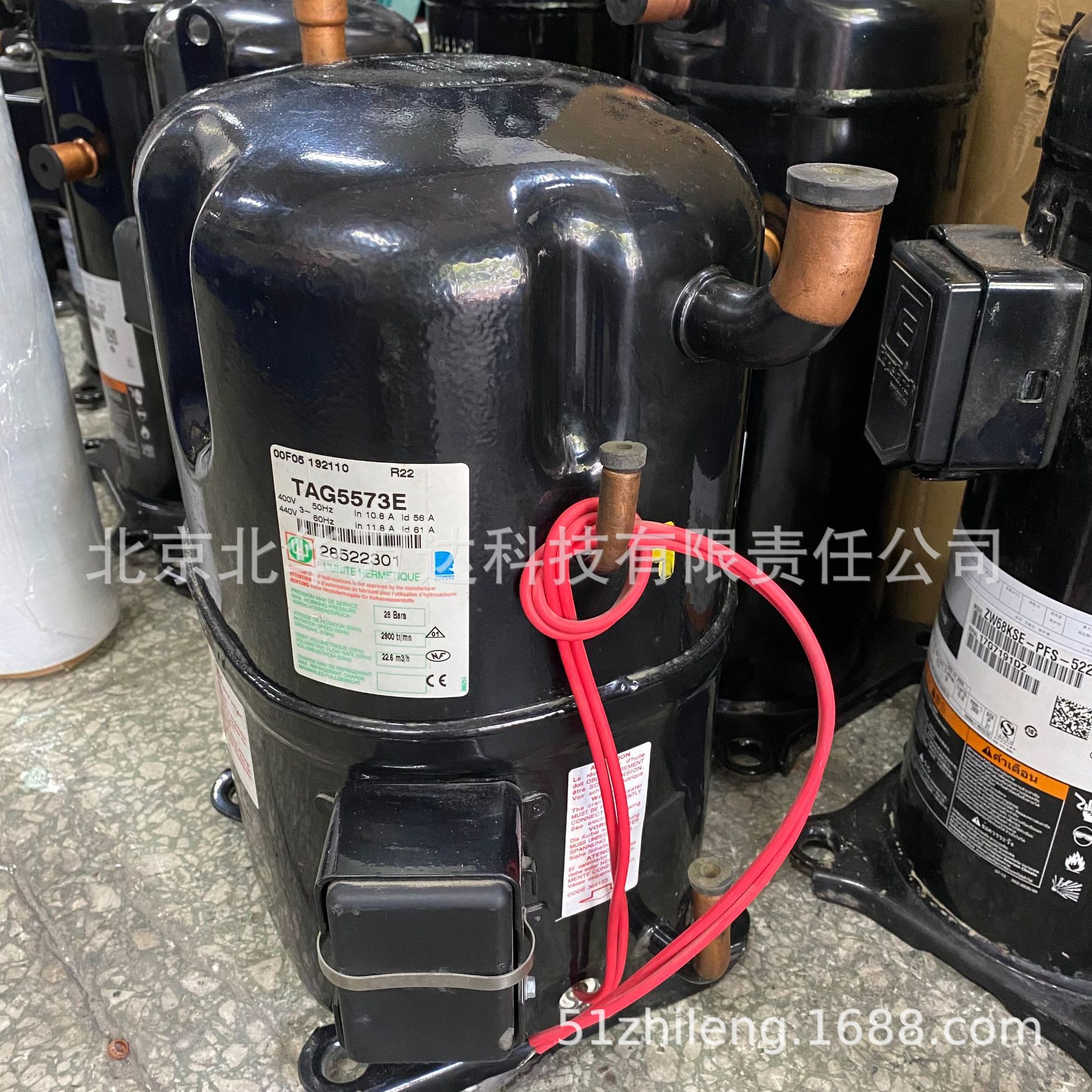 TAG5573E活塞冷库制冷压缩机 6HP中高温活塞冷库压缩机