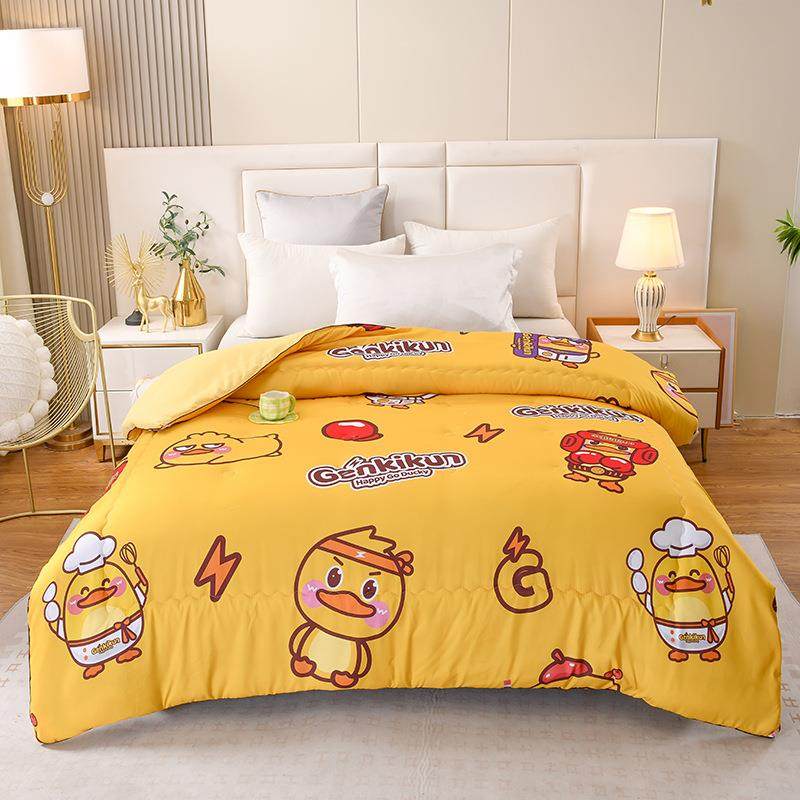 大豆被羽绒被羽丝棉被秋冬加厚单双人冬被驼毛被子被芯