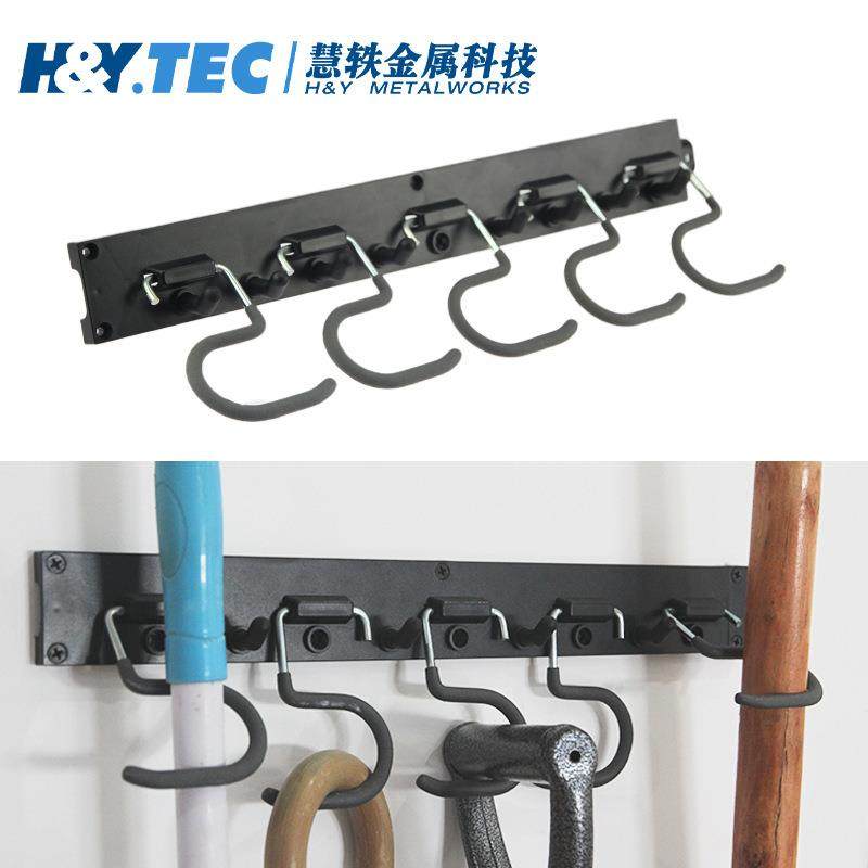 车库挂钩多功能收纳塑料背板金属挂钩拖把储物挂钩工具