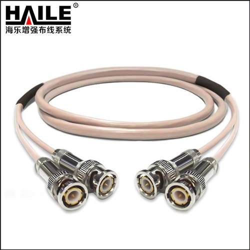 2M跳线BNCQ9-Q9两兆E1接头成品跳线syv-75-2-1DDF转接线2芯