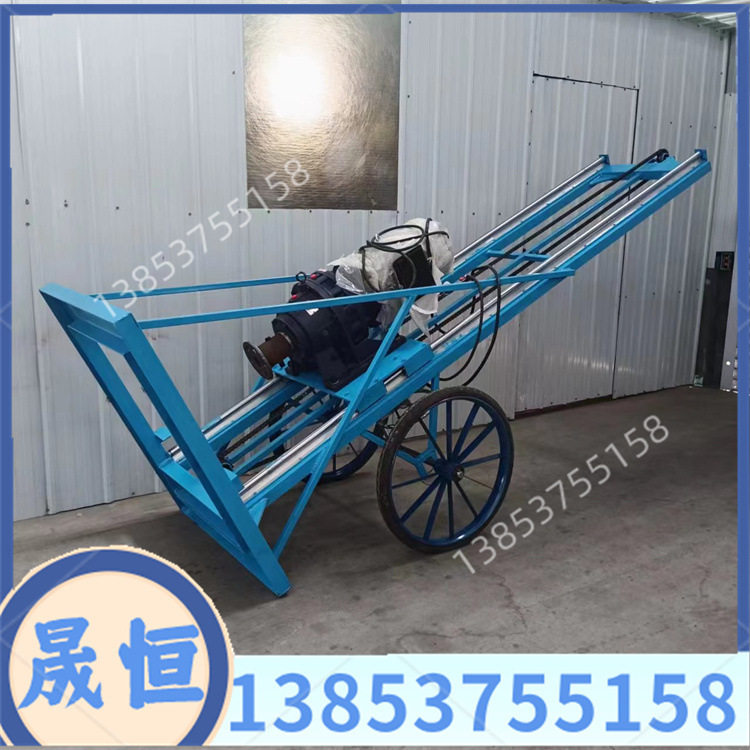 拧地丁打孔机电动可正反转螺纹地桩植桩机分布式小型打桩机现货