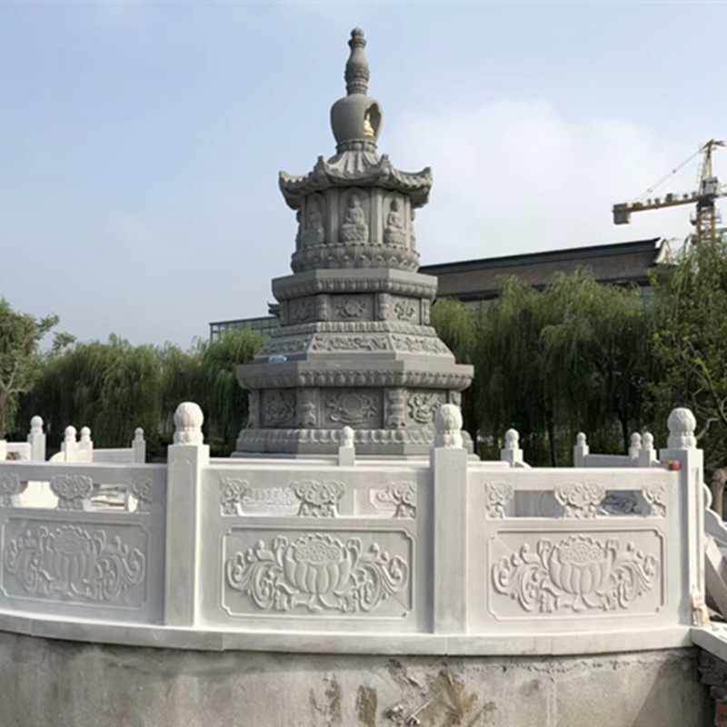 栏板河道桥护栏石雕汉白玉栏板大理石别墅楼装饰雕刻园林景区浮雕