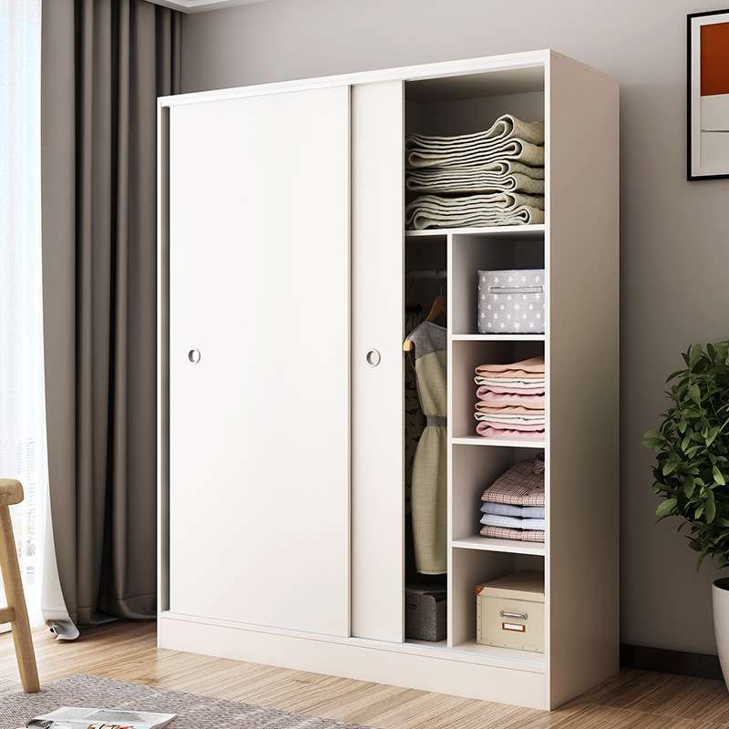 衣柜家用租房简约现代小户型推拉经济型储物卧室儿童房收纳衣橱