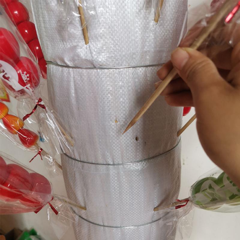 冰糖葫芦稻草把子可肩抗移动展示架稻草靶子摆摊怀旧复古便携架子