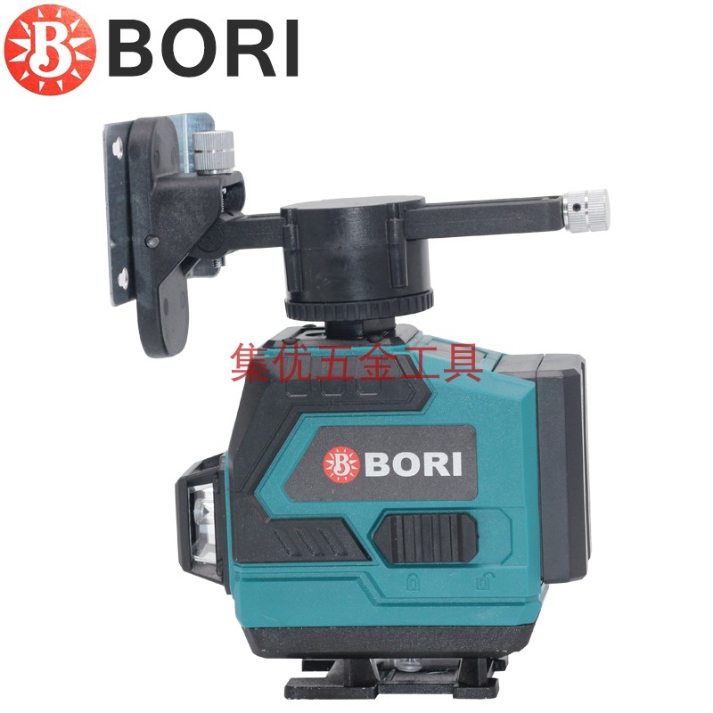 BORI博日12线水平仪绿光高精度强光细线贴墙贴地一体机室外投线仪