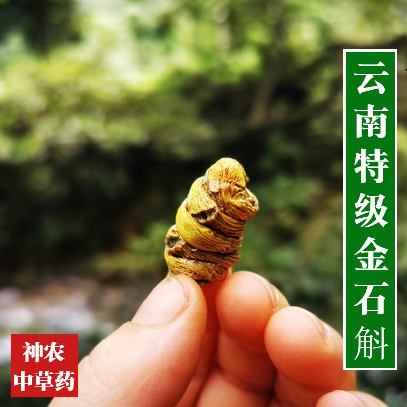 云南铁皮石斛枫斗大颗粒500g特级精品原生露天生长黄金石斛药材