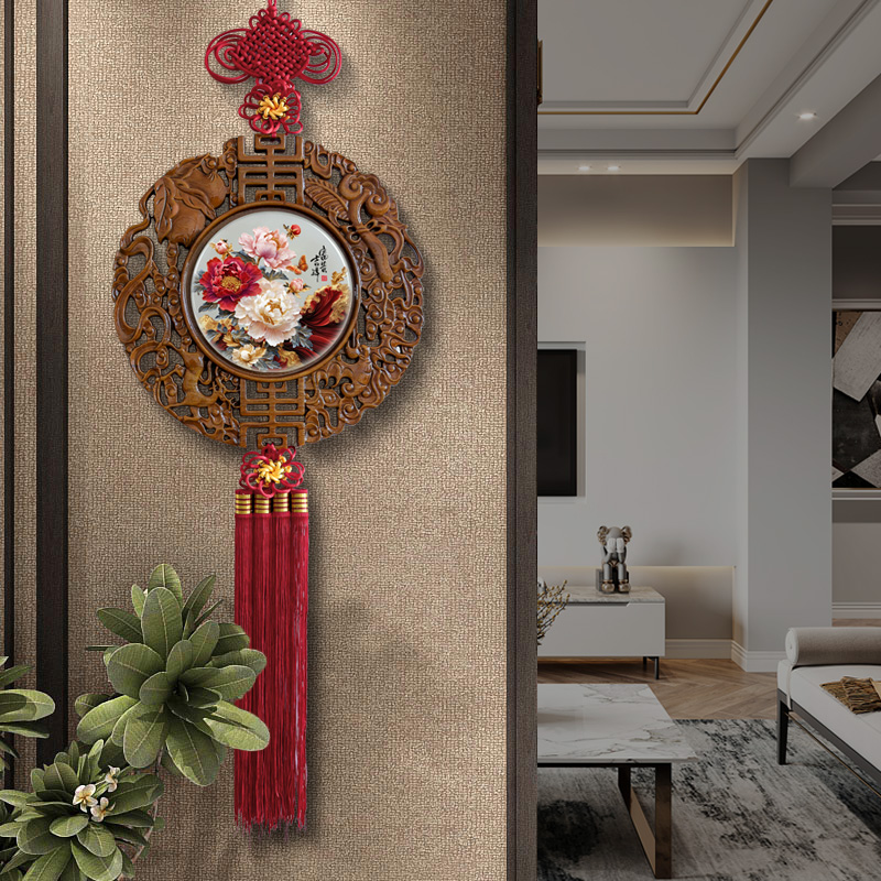 玉石装饰画客厅玄关挂画乔迁礼物