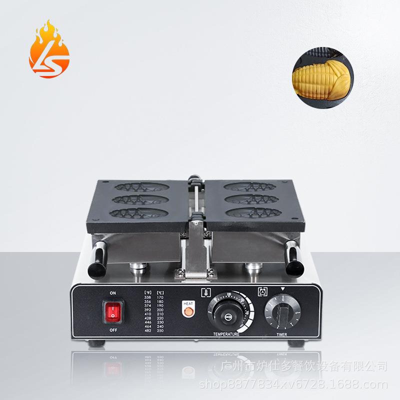 商用华夫饼机电热玉米烧机小吃圆形翻转地雷华夫炉松饼翻转蛋仔机